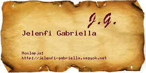 Jelenfi Gabriella névjegykártya
