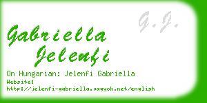 gabriella jelenfi business card